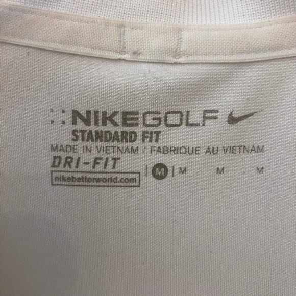 FREE with purchase: Nike Golf Dri-Fit polo shirt, Warriors, white Sz M - Picture 9 of 11